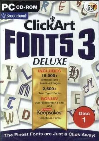 ClickArt Fonts 3 Deluxe