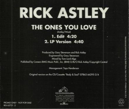 Rick Astley: The Ones You Love Promo - NeverDieMedia