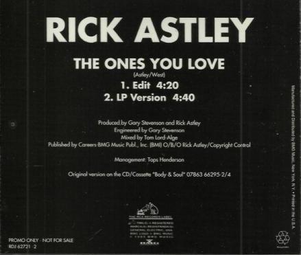 Rick Astley: The Ones You Love Promo