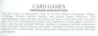 Swift Classic Card Games w/ Manual