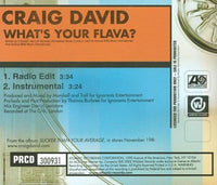 Craig David: What's Your Flava? Promo w/ Artwork
