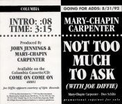 Mary-Chapin Carpenter: Not Too Much To Ask Promo