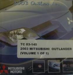 Mitsubishi Motors: 2003 Outlander Service Manual Data