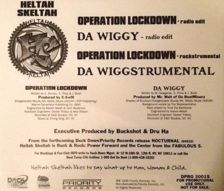 Heltah Skeltah: Operation Lockdown/Da Wiggy Promo