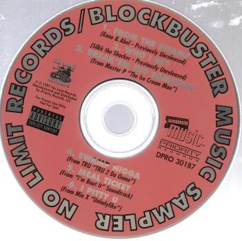 No Limit Records / Blockbuster Music Sampler Promo - NeverDieMedia