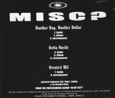 Miscellaneous: Another Day, Another Dollar Promo