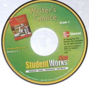Glencoe Writer's Choice: StudentWorks Plus Grade 7