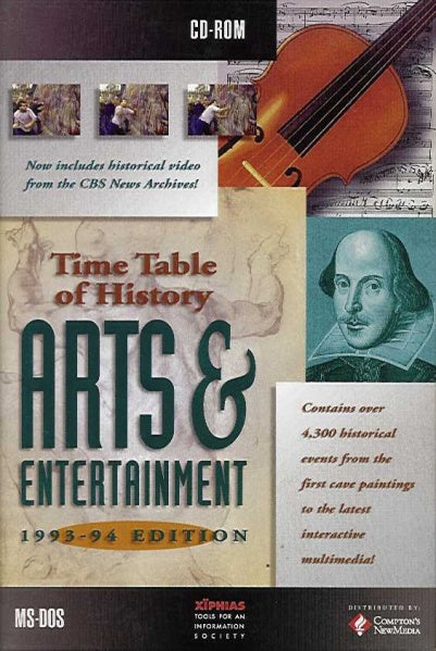 Time Table Of History Arts & Entertainment 1993-94