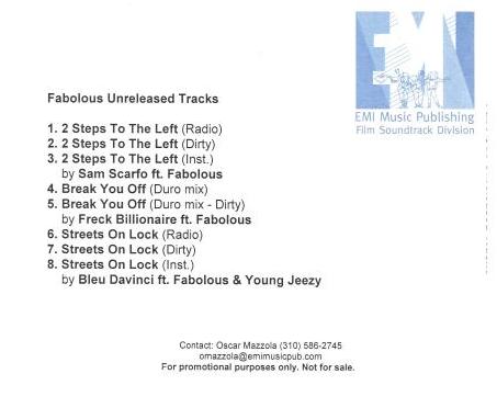 Fabolous: Unreleased Tracks Promo