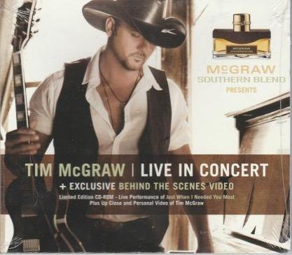 Tim McGraw: Live In Concert + Exclusive Behind The Scenes Video Limited Promo
