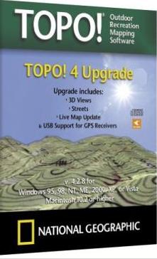 Topo! Outdoor Recreation Mapping Software 4 Upgrade