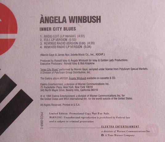 Angela Winbush: Inner City Blues Promo