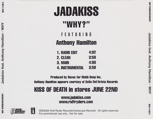 Jadakiss: Why? Promo - NeverDieMedia