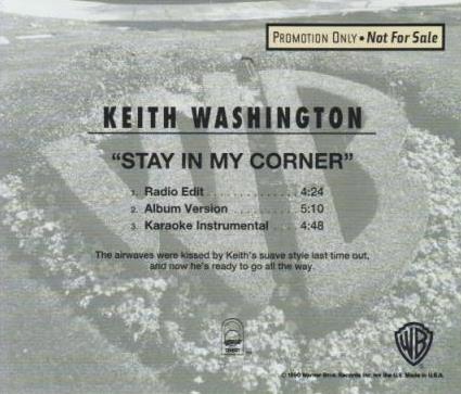 Keith Washington: Stay In My Corner Promo