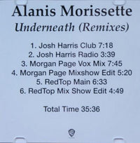 Alanis Morissette: Underneath (Remixes) Promo w/ Artwork