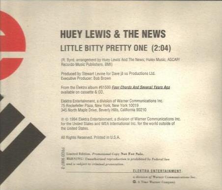 Huey Lewis & The News: Little Bitty Pretty One Promo