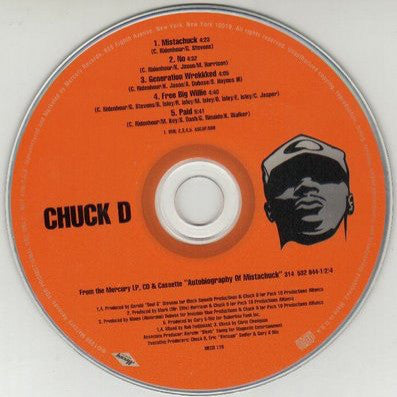 Chuck D: Autobiography Of Mistachuck Sampler Promo