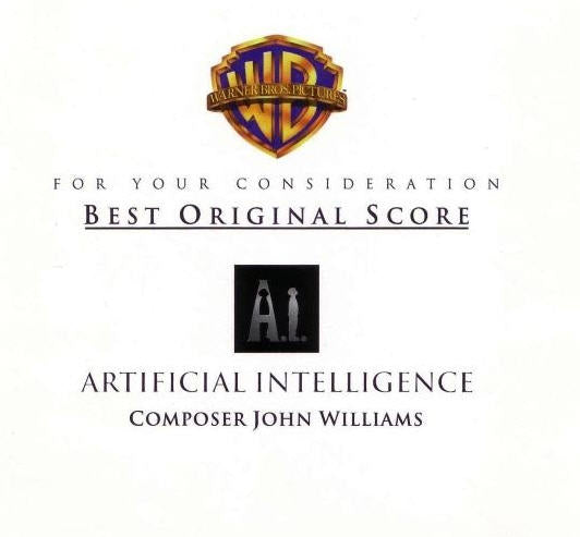 For Your Consideration: A.I. Artificial Intelligence: Best Original Score Promo w/ Artwork