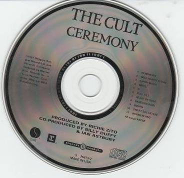 The Cult: Ceremony No Artwork