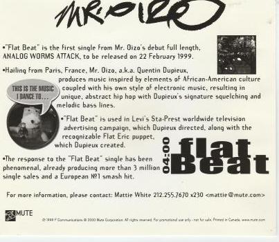 Mr. Oizo: Flat Beat Promo