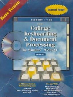 Gregg College Keyboarding & Document Processing 8th Home w/ Manual