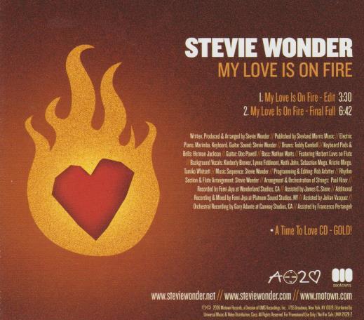Stevie Wonder: My Love Is On Fire Promo