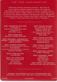 Big Hero 6: For Your Consideration