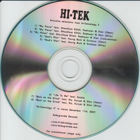 Hi-Tek: Exclusive Selections From Hi-Teknology 3 Promo