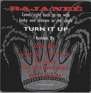 Raja-Nee: Turn It Up 31458 8369 2 Promo w/ Artwork