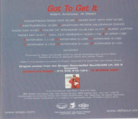 Sisqo: Got To Get It Promo w/ Artwork