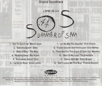 Summer Of Sam: Original Soundtrack Promo