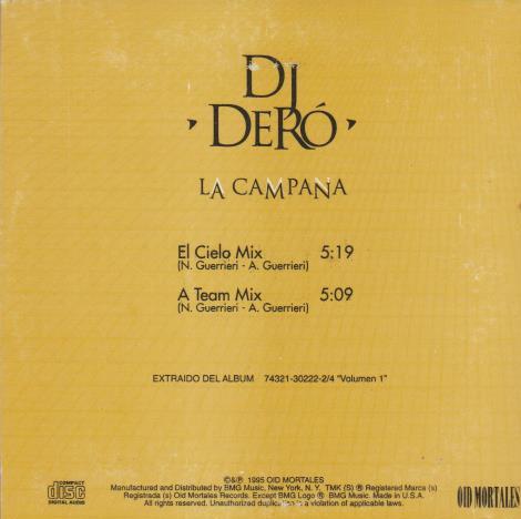 DJ Dero: La Campana Promo w/ Artwork