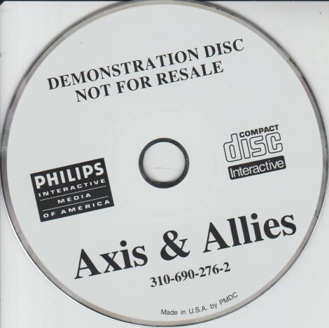 Axis & Allies Demonstration Disc Promo