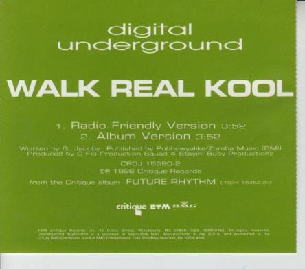 Digital Underground: Walk Real Cool Promo
