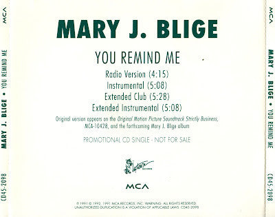 Mary J. Blige: You Remind Me Promo