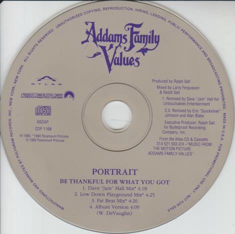 Portrait: Be Thankful For What You've Got Promo