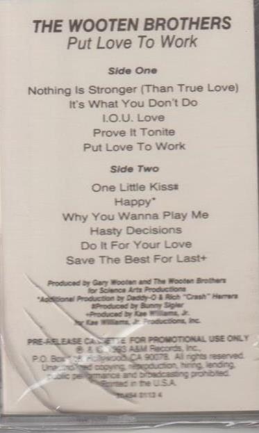 The Wooten Brothers: Put Love To Work Promo w/ Artwork