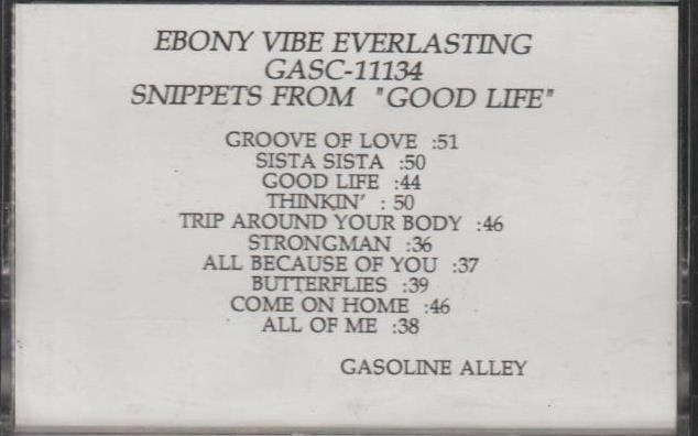 Ebony Vibe Everlasting: Snippets From Good Life Promo w/ Artwork