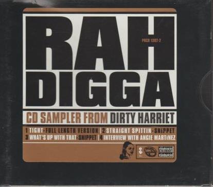 Rah Digga: CD Sampler From Dirty Harriet Promo w/ Artwork