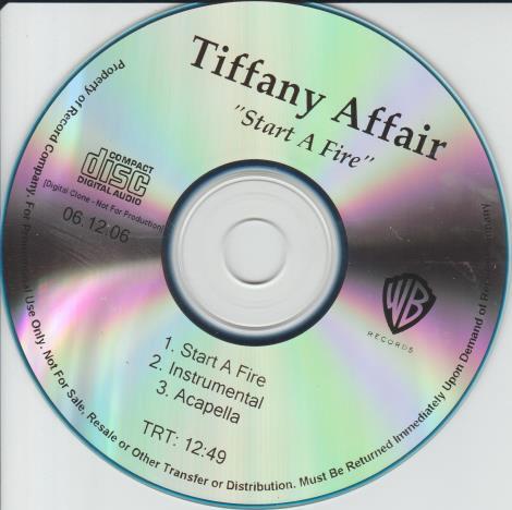 Tiffany Affair: Start A Fire Promo