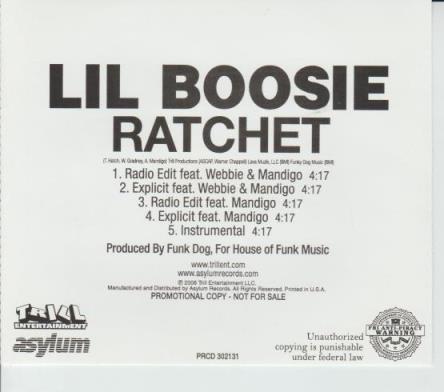 Lil' Boosie: Ratchet Promo
