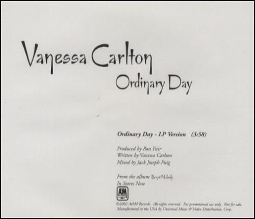 Vanessa Carlton: Ordinary Day Promo - NeverDieMedia