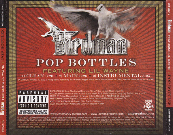 Birdman: Pop Bottles Promo