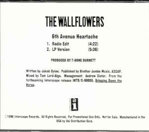The Wallflowers: 6th Avenue Heartache Promo