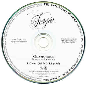 Fergie: Glamorous 2-Track Promo w/ No Artwork