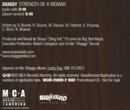 Shaggy: Strength Of A Woman Promo