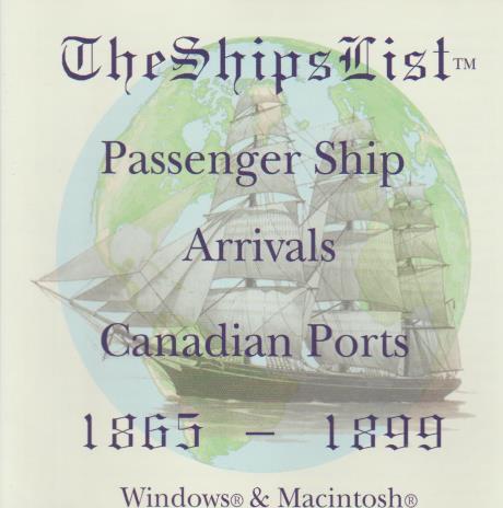 TheShipsList: Passenger Ship Arrivals: Canadian Ports 1865-1899