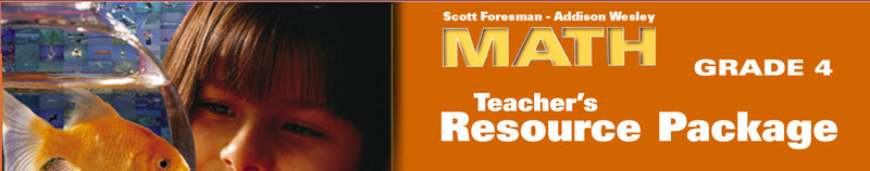 Scott Foresman Math: Teacher's Resource Planner Grade 4