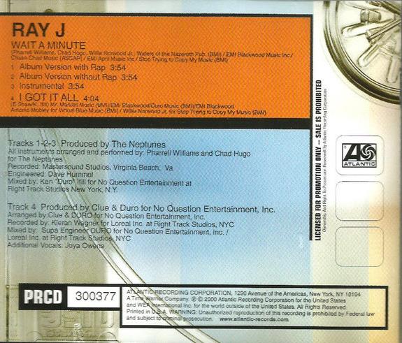 Ray J: Wait A Minute / I Got It All Promo