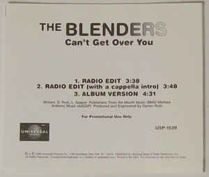 The Blenders: Can't Get Over You Promo